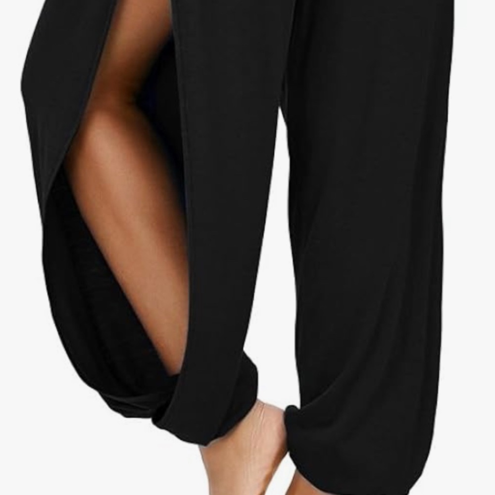 High slit pants